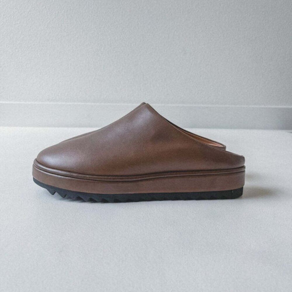 Lauren Manoogian Brown Leather Moto Mules - Picture 2 of 11